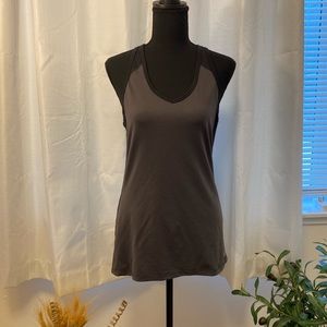 The North Face Racerback Flash Dry Tank Top Grey Medium